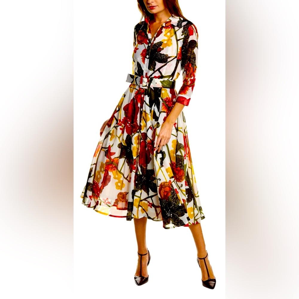 Samantha Sung Lily Midi Dress, Size 10